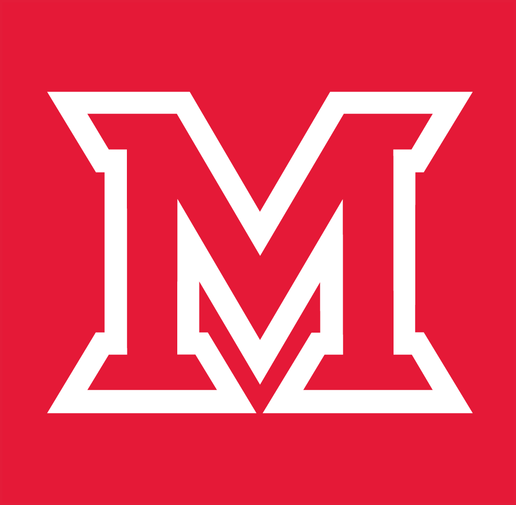 Miami (Ohio) Redhawks 2014-Pres Primary Dark Logo v2 iron on transfers for clothing